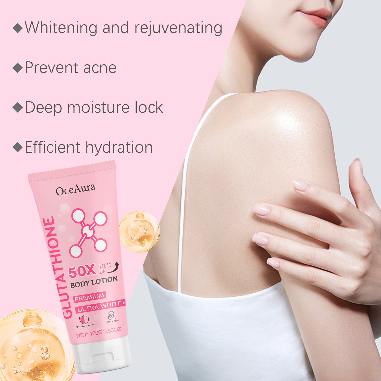 Glutathione Daily Hydrating Body Lotion, Skin Smoothing & Even Tone Body Cream