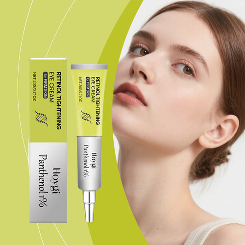 Retinol Tightening Eye Cream with Panthenol, Daily Hydrating Under Eye Moisturizer