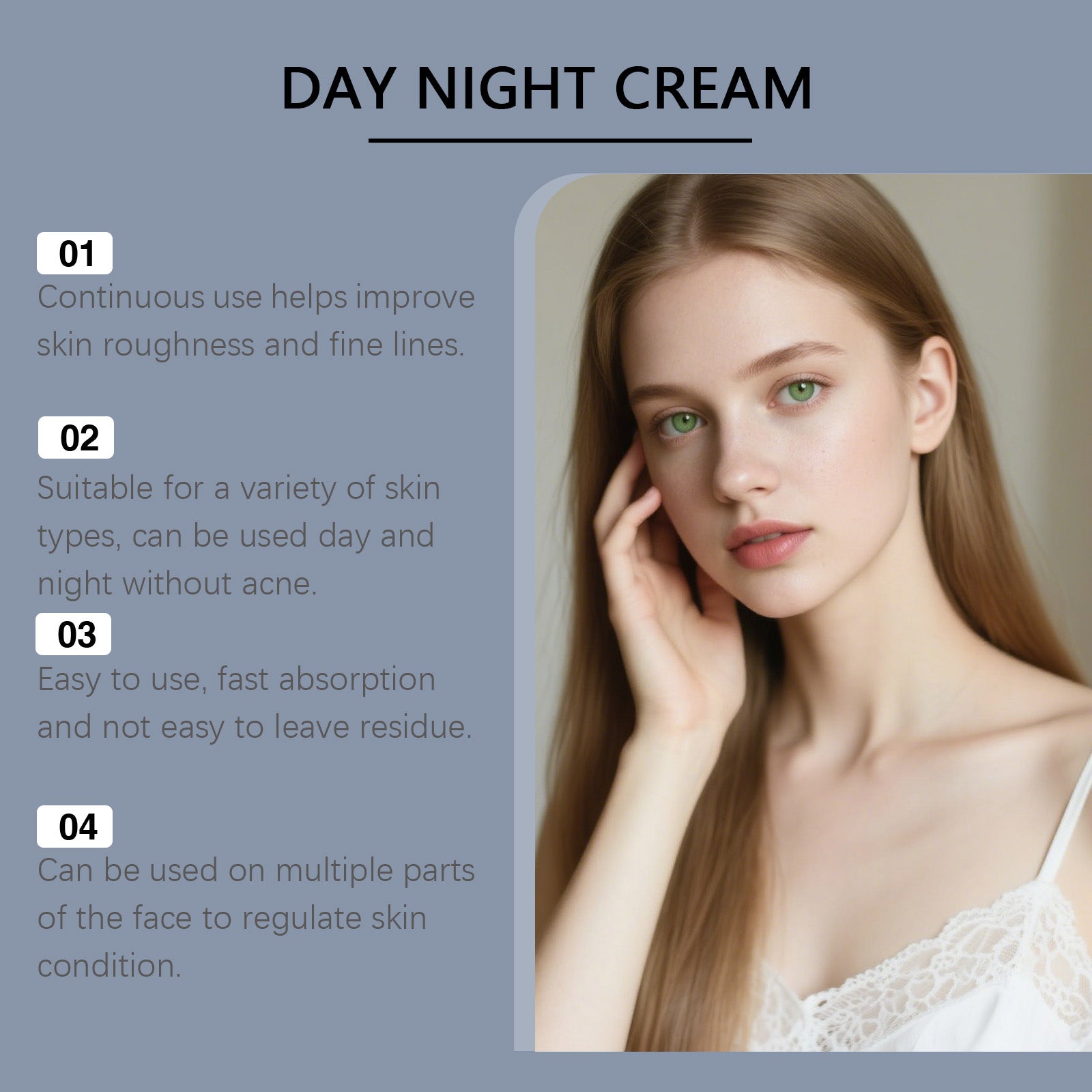 Retinol Collagen Face Cream with Hyaluronic Acid - Skin Revitalizing & Smoothing