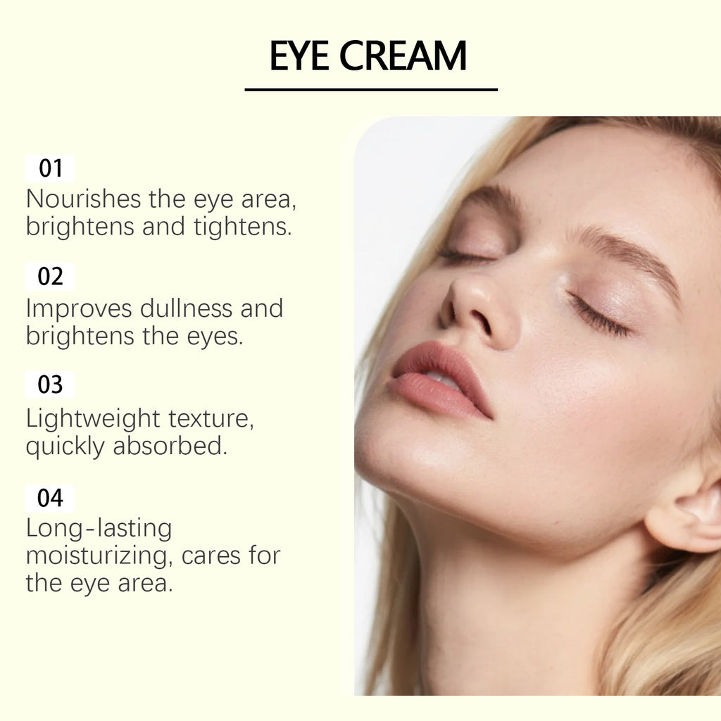 Retinol Tightening Eye Cream with Panthenol, Daily Hydrating Under Eye Moisturizer