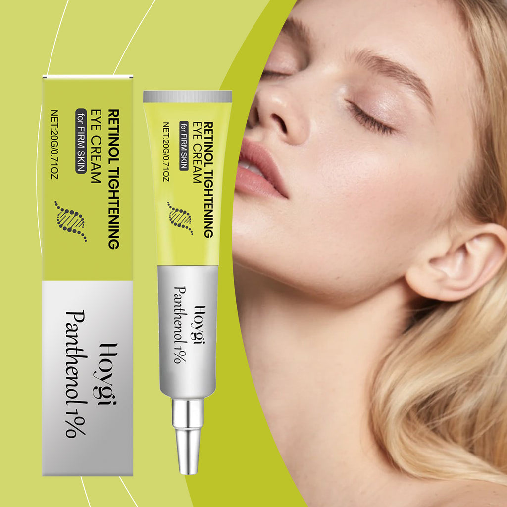 Retinol Tightening Eye Cream with Panthenol, Daily Hydrating Under Eye Moisturizer