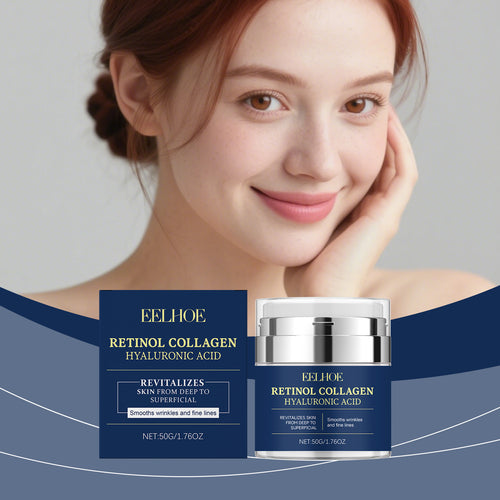 Retinol Collagen Face Cream with Hyaluronic Acid - Skin Revitalizing & Smoothing