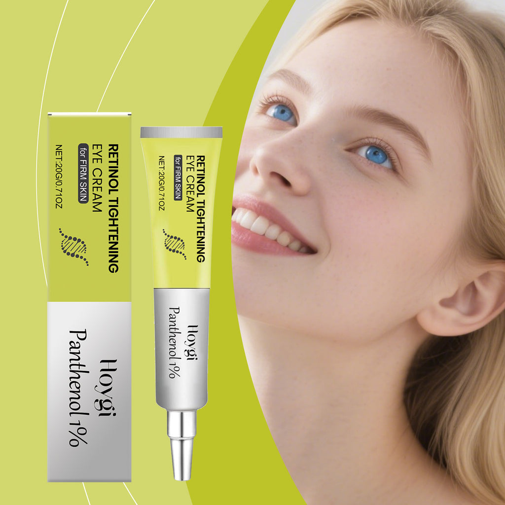 Retinol Tightening Eye Cream with Panthenol, Daily Hydrating Under Eye Moisturizer
