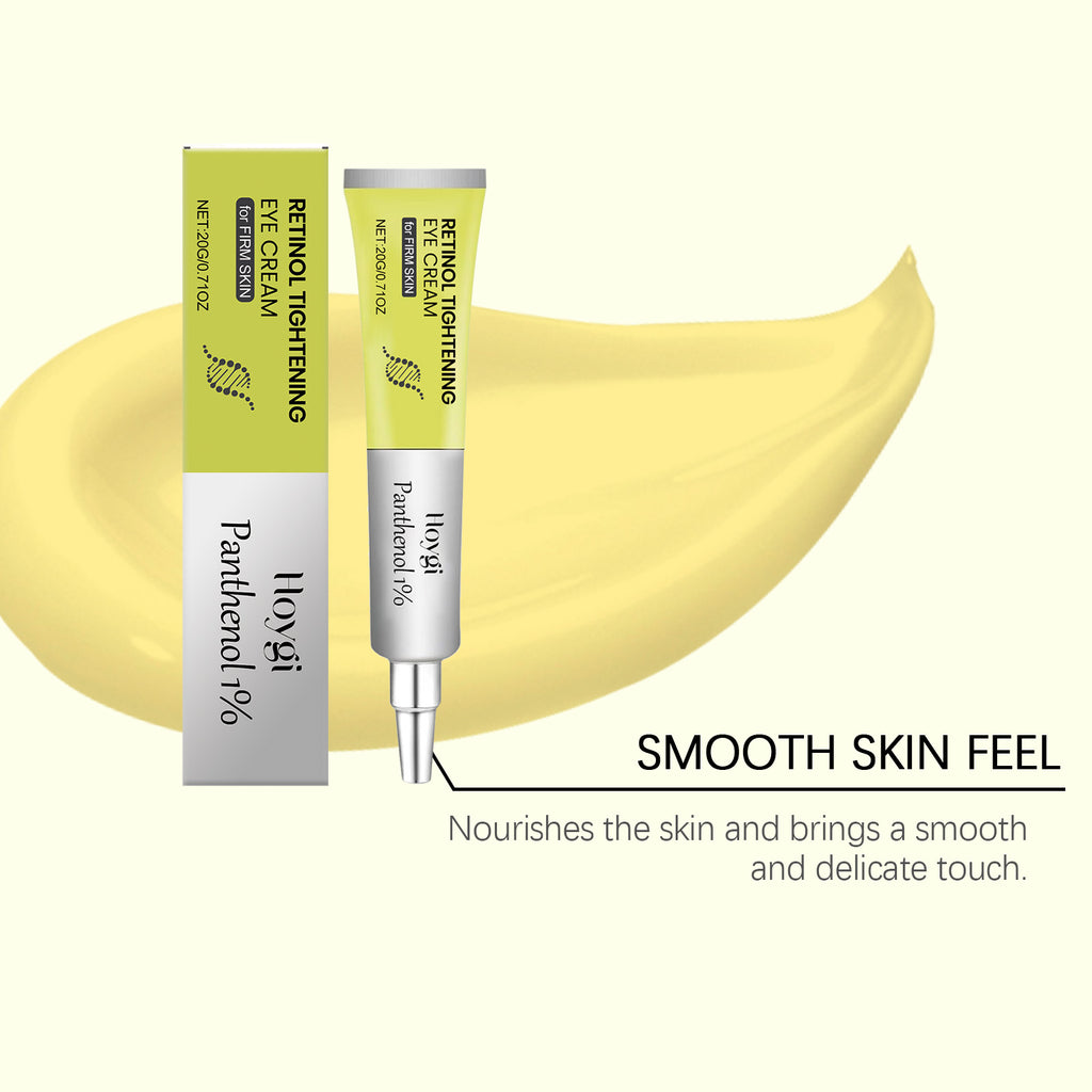 Retinol Tightening Eye Cream with Panthenol, Daily Hydrating Under Eye Moisturizer